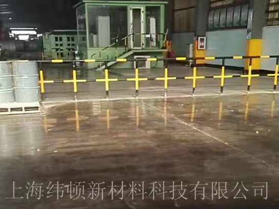 钢板厂渗透硬化剂地坪完工！